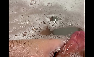 soft uncut dick gets hard during bath