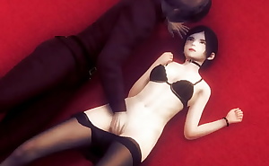 Ada resid ev cosplay having sex with a man in hentai gameplay video