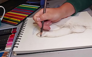 Drawing a fan's nice dick