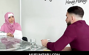 MuslimTabu  -  Arab hijab student Paulina Ruiz visited her big cock teacher at his home