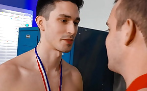 Gay athletes fucking in locker room
