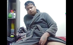 Vaibhav Rubs His Dick Whilst Wearing A Bathrobe