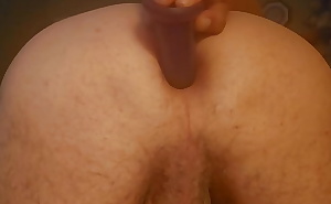 Using my wifes dildo on my ass from behind