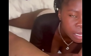 Ebony Teen with perfect ass . Rimming and sucking cum