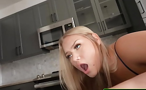 Rebellious stepdaughter asks for many things but she doesn't do anything at home, so her stepfather's big cock fucks her mouth and her wet pussy hard to fulfill her wishes.