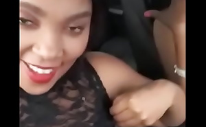 Passenger showing pussy in car by mistake