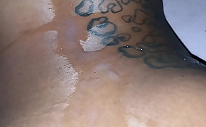 Quickie to Squirt nut on her tattoos!!