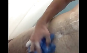 Soapy teen shower cock