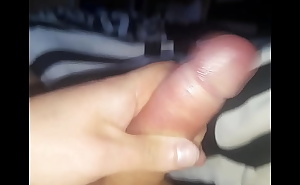 Stoking my shaved cock