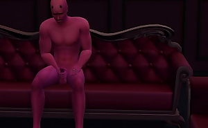 Demon masturbates and enjoy himself - 3D Hentai