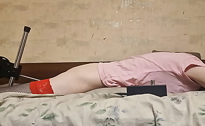 Cute femboy ass stretch fucking machine Hot Video