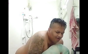 Vaibhav Is Fucking His Towel and Bathrobe Against The Bathroom Vanity