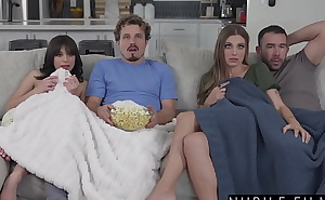 Scary Movie Night with Aria Valencia and Kenzie Love turns into Steamy Sex Session  - S44:E11