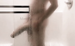 14 Inch and THICK Cock Shower and Jerk Off