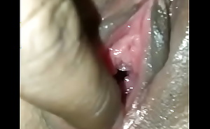 Licking pussy after fucking her harder and making her feel relax