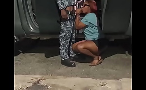 Jamaican pornstar fuck guy in army