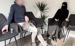 Public Dick Flash in a Hospital Waiting Room! Gorgeous muslim stranger girl caught me jerking off in a hospital and helped me get a sperm sample before the appointment.