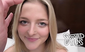 This cute 18 yr old spring breaker is making her first porn