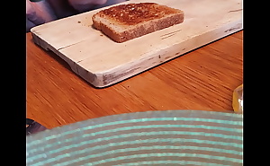 Cum on toast