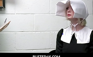 Busted4K  -  Amish Blonde Teen Caught Shoplifting Fucked By Guard - Annie Archer