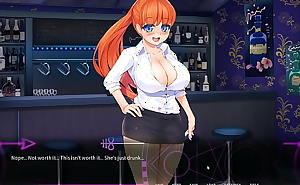 Give an Imp a chance [Femdom Hentai game PornPlay] Ep.7 my redhead coworker tease my groin with her foot in a public bar