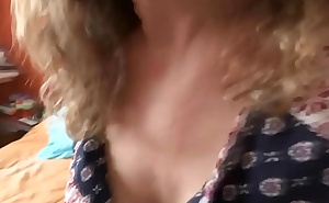 I love showing off my tits so that my stepson's friends jerk off and cum in front of me