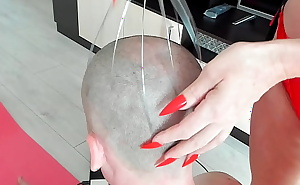 Asmr the stepmother does a head massage  with long nails  bdsm