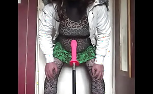 bisexual crossdresser wants to be filmed while getting his anal pussy fucked by a real cock instead of this dildo machine fucking him part 8