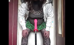 bisexual crossdresser wants to be filmed while getting his anal pussy fucked by a real cock instead of this dildo machine fucking him part 5