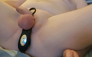 Trying my new vibrating prostate massager with multi thrust settings