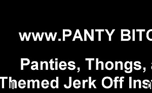 You are a total panty fetish pervert JOI