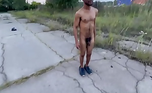 Married Man Naked Walk to Factory Entrance