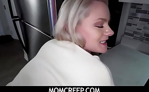 MomCreep  -  Blonde Hot MILF Stepmom Fucks stepson In Kitchen- Lisey Sweet