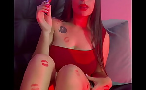 Foot and lipstick fetish