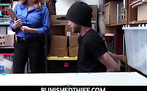 PunishedThief  - Officer Krissy Lynn takes advantage of handsome criminal with big cock
