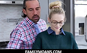 FamilyMoans -  Stepdad banging his sexy hot stepdaughter Lily Larimar