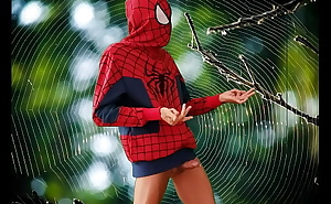 Spiderman web cumming