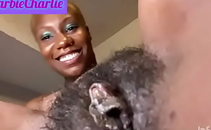 AMSR Sneaky To Play with Her Hairy Pink Pussy