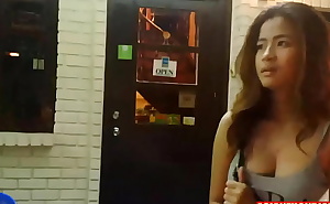 Shy yet slutty Thai girl taken to hotel and fucked