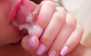 The most gentle blowjob with cum in mouth
