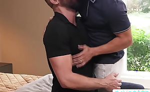 Big dude licks and fucks the tight ass of his Gay stepbrother