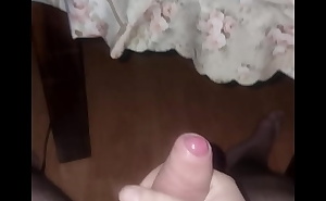 Big white dick jerking and explosion