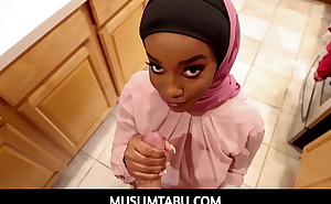 MuslimTabu - Curvy Ebony In Hijab Rides Like A Pro- Lily Starfire