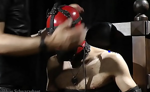 ZEUS GAGGED UNDER MASK AND ELECTRIC TO FEET