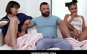 UsedForSex - Freeuse Teen Stepdaughter And Her Best Friend Anytime Sex With Stepdad - Ryder Rey, Lilith Grace