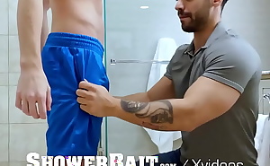 ShowerBait Rough Shower Fuck With Two Hunks
