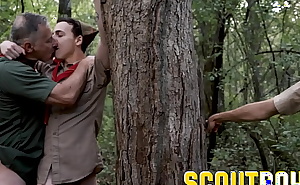 ScoutBoys - 2 cute, smooth scouts barebacked hard by sexy scoutmasters