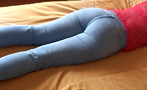 Compilation - Beautiful stepmom's big ass with jean on and jean down