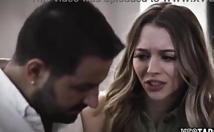 Cunning mature stud manipulates and rails his petite legal age teenager GF hard