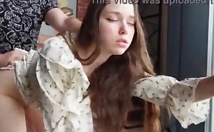 My stepsister doesn't mind fucking on the floor.